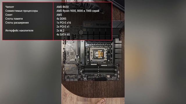 Материнская плата ASUS TUF Gaming B650M-E WiFi смотреть онлайн
