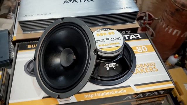 Компоненты на фронт в ВАЗ 2107. Avatar BBR 80 и Avatar TBR 39.