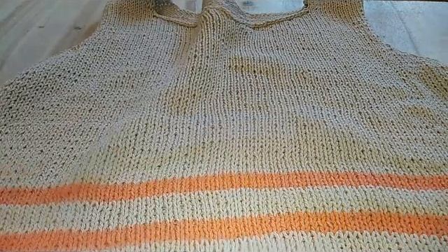 Летняя майка спицами с неглубоким вырезом Экспресс МК смотреть онлайн