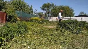 Покос бурьяна stihl fs 491 c-em