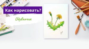 Как нарисовать одуванчик