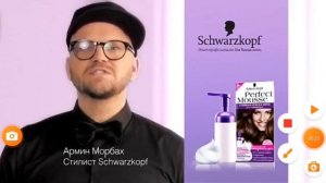 Реклама краски для волос без аммиака от Schwarzkopf Perfect Mousse