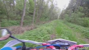 Мотопрохват по поселку Мончалово и выезд на Старую железнодорожную ветку. Часть 1