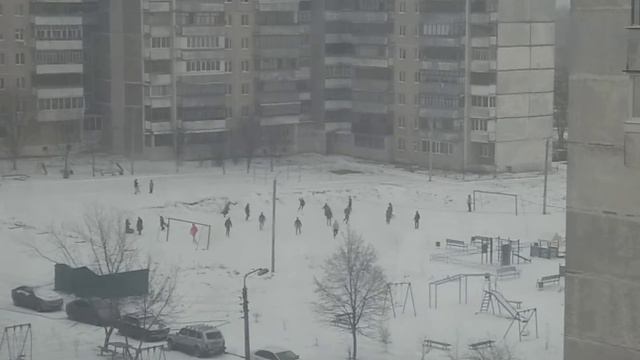 Железногорск, 9-ое января, зимний футбол смотреть онлайн