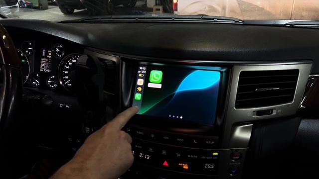 Lexus LX570 2008-2014 Apple Carplay на штатный монитор смотреть онлайн
