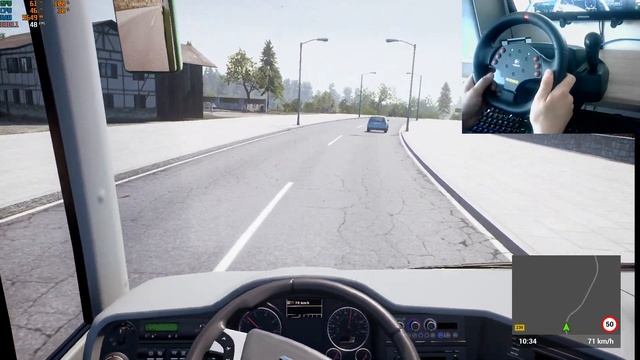 Fernbus simulator/просто едем/logitech momo racing/rx 580 смотреть онлайн