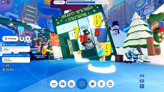 Получаем снеговичка, кружку с какао и причёску | День 6/ смотреть онлайн