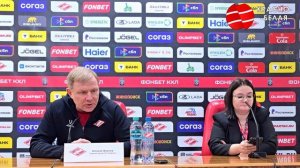 Пресс конференция Алексея Жамнова после матча «Спарт