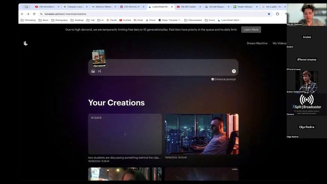 Создаем видео в нейросети Luma