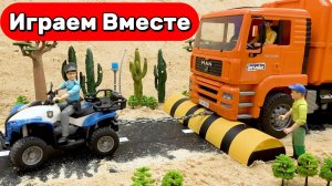 Машинки мультики ! 🚓 Полицейские машинки спасают строительную технику! Весёлые истории для детей