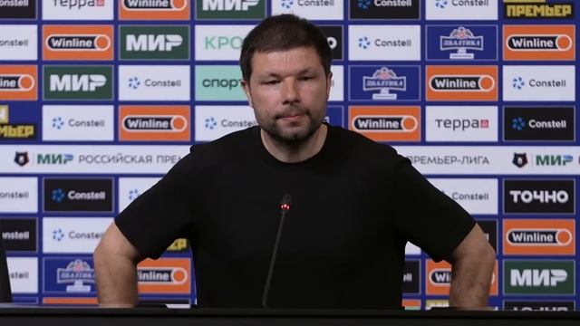 Пресс-конференция Мурада Мусаева после матча «Красно? смотреть онлайн