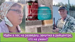 Идём в лес на разведку, закупка в райцентре, Что у нас на ужин?