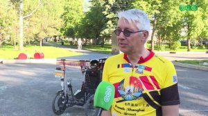 Бельгиец на велорикше заехал в Уфу по дороге из Брюсселя в Шанхай