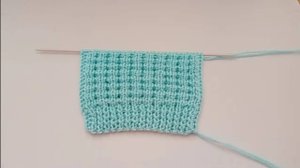 Несложный и красивый  рельефный узор спицами.