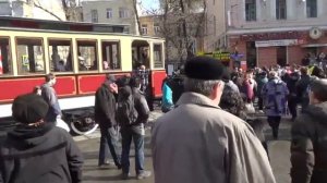 Конка, конка догони цыплёнка Парад ретро трамваев
