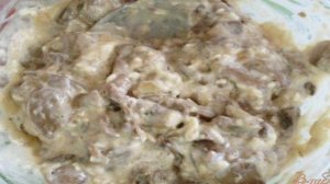Мешочки мясные с грибами