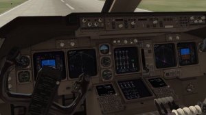 Посадка Boeing 747-400 в Шереметьево X-Plane 11