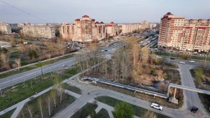 Вид из дома Игнатьевское шоссе 14. Благовещенск, май 2025