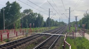 Электропоезд ЭП2Д-0066 пл.Портновская до ст.Лобня. 27.05.2025.