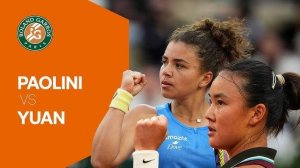 25.05.2025. Жасмин Паолини - Юэ Юань. WTA Roland Garros. Jasmine Paolini - Yue Yuan