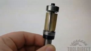 Фреза обгонная кромочная  с лезвием под углом (нижний + верхний подшипник) для ручного фрезера Z=2 [