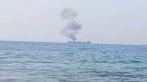 КАТАСТРОФА В ЧЁРНОМ МОРЕ. ГОРИТ ТАНКЕР С 700 ТОННАМИ МАЗУТА