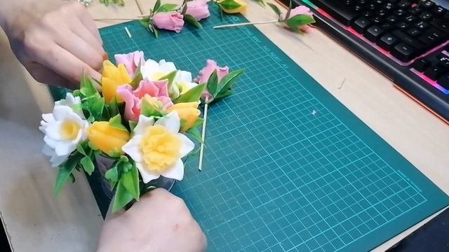 Букет из тюльпанов в лейке #мыловарение #мылоручнойработы #подаркиручнойработы