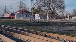 Рельсовый Автобус РА1-0076 с поездом №6822 Черкесск- Невин