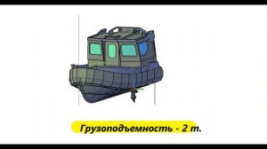 Катер из ПНД 7,5Х2,5 метра. Обзор 3Д модели.