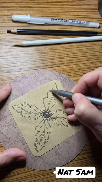 Элемент 004 #zentangle #зентангл #art #узор #графика смотреть онлайн