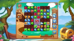 Как пройти уровень 623 игры Сокровища Пиратов