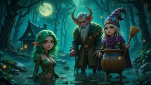 Кикимора, Леший и Баба Яга — Лесная сказка!