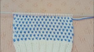 Самый лёгкий "ленивый жаккард" спицами.