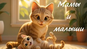 Мамы и малыши 🐾 | Мультфильм для малышей | Учим животных по методике Монтессори