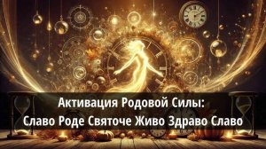 Активация Родовой Силы: Славо Роде Святоче Живо Здраво Славо | Живой Свет | Александр Жарков