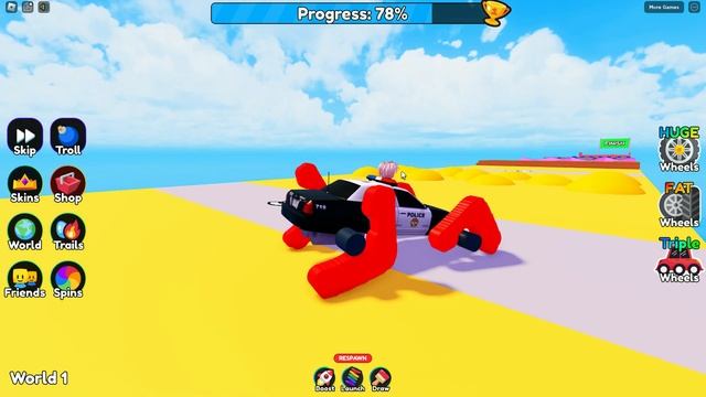 Играю в нарисуй колеса в РОБЛОКС! смотреть онлайн