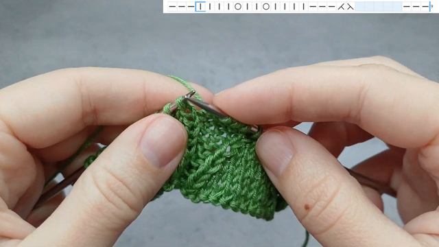 🍃Красивый узор из рельефных листиков с лёгким ажуром смотреть онлайн