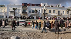 Ялта, 2025 год, праздник Крещения на центральной набережной