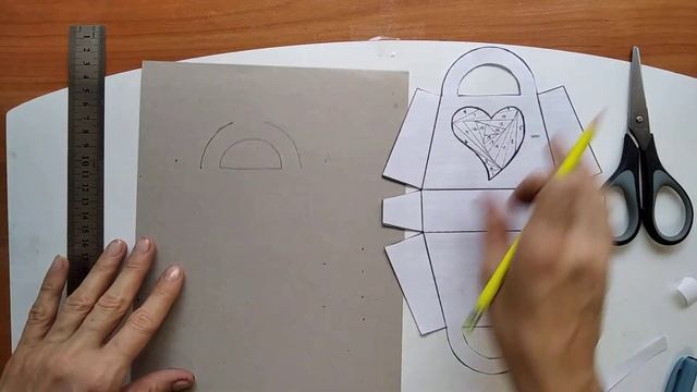 Перевод схемы сумочки на картон без копирки смотреть онлайн