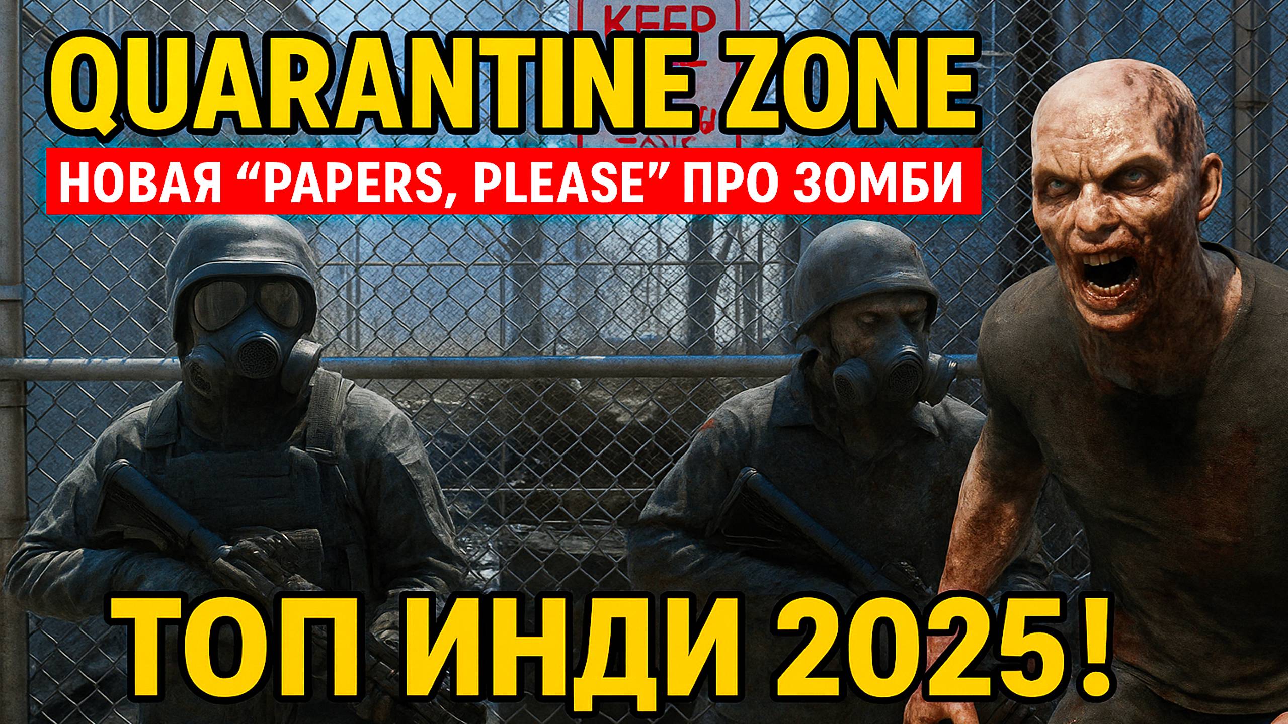 Quarantine Zone (DEMO) #1 | Новая "Papers, Please" про зомби — ТОП ИНДИ 2025!