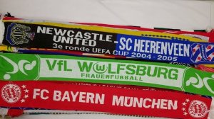 36845 Шарфы футбольные, спортивные фанатские, 8пак, siarpe sportive, секонд (extra) оптом