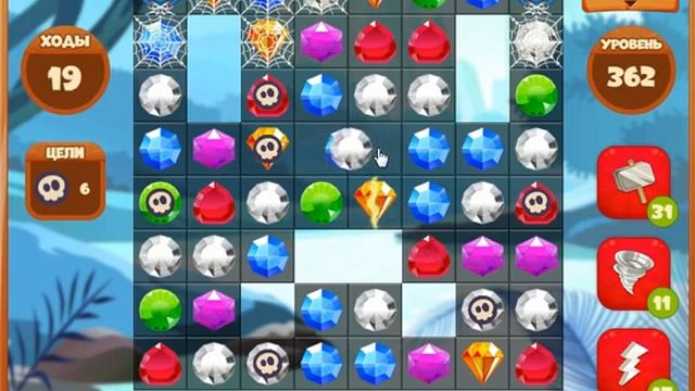 362 уровень в игре Сокровища Пиратов смотреть онлайн