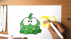 Как нарисовать Ам Няма - How to draw Om Nom (Cut the Rope)