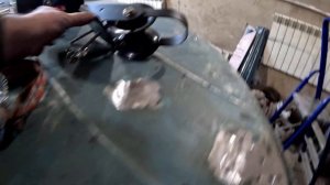 Лодка Неман 2  Установка якорной лебёдки Sea Pro 45 и рым ко