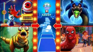 Монстр из школьного автобуса против котенка🆚 Пожиратель голов Соника🆚 Миньон Дини🆚ЧЕРВЯК-ПАУК-Вра