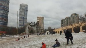 Тюбинговая горка в парке Акведук 2020