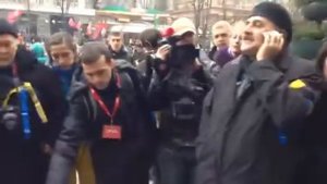 Пакет с коктейлями Молотова у Киевской городской рады
