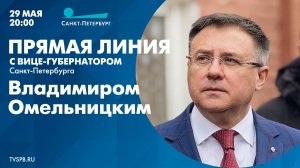 Прямая линия с вице-губернатором Санкт-Петербурга Владимиром Омельницким