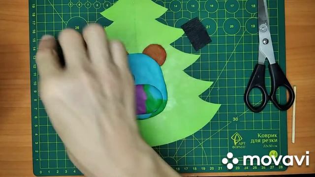 Тигренок. Торцевание на пластилине смотреть онлайн