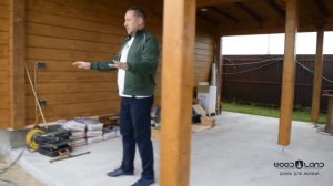 Топовое решение для участка — гараж и навес из клееного бруса! Сашино